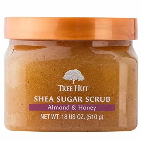 Tree Hut Shea Sugar Scrub, Almond & Honey, 18 Ounce (Pack of 3)