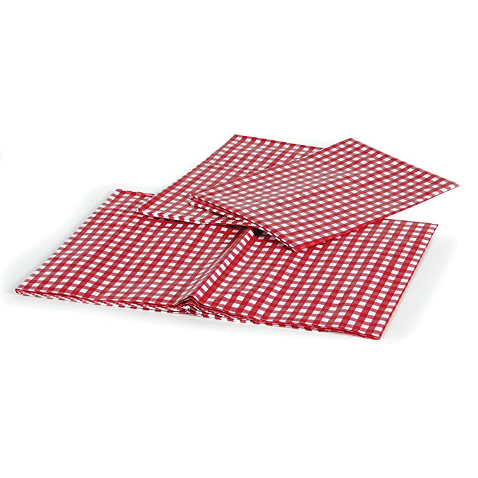 Camco 51021 Table Cloth Set with Table and Bench Covers (Red/White)