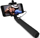 Selfie Stick PerfectDay QuickSnap Self-portrait Monopod Extendable Wired Selfie Stick with built-in Remote Shutter With Adjustable Phone Holder for iPhone 6 iPhone 6 Plus iPhone 5 5s 5c Android WIRED