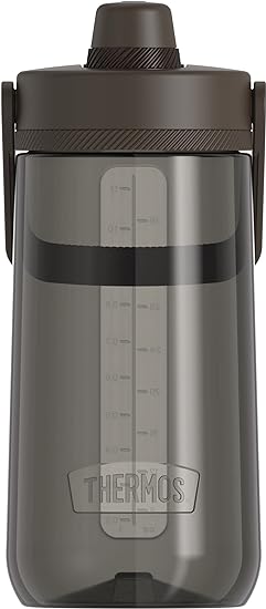 THERMOS ALTA SERIES Hydration Bottle with Spout 40 Ounce, Espresso Black