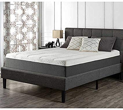 Blackstone Full Upholstered Square Stitched Platform Bed With 5 Year Limited Warranty