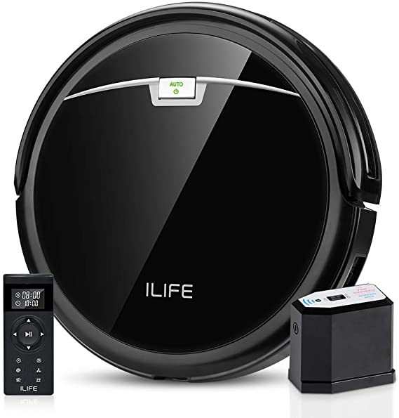 ILIFE A4s Pro Robot Vacuum, 1500Pa Max Suction, ElectroWall, Remote Control, Slim, Thin, Quiet, Self-Charging, Smart, Ideal for Hard Floor to Medium-Pile Carpets