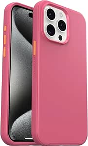 OtterBox iPhone 15 Pro Max (ONLY) Symmetry Series  Case - Haute Pink, Snaps to MagSafe, Ultra-Sleek, Raised Edges Protect Camera & Screen - Non-Retail Packaging