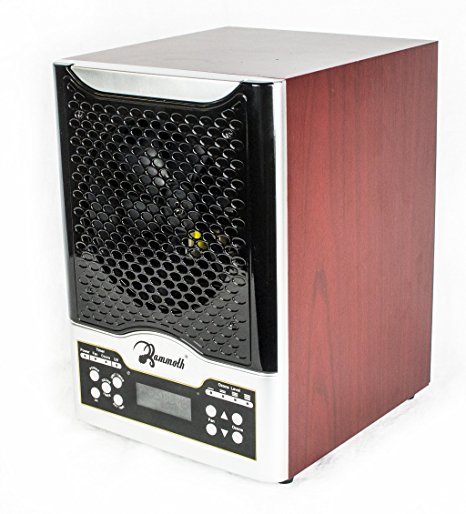 Mammoth Air Purifier xC® Wood Grain 7 Stage Purification with Fresh Air HEPA, Odor Carbon, Ion Ionizer, Ozone, Germicidal UV Air Sanitizer, Photocatalytic Filter, with LCD screen, programmable timer, adjustable fan speed – Cherry Color
