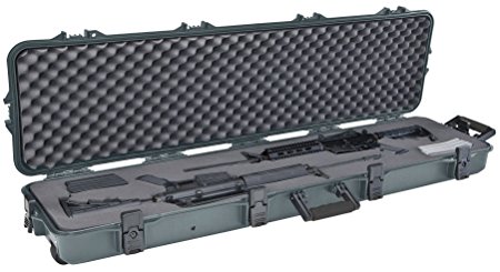 Plano All Weather Double Scoped Rifle/Shotgun Wheeled Case, Green