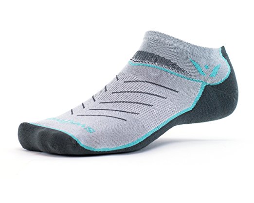 Swiftwick - Vibe ZERO, No-Show Compression Socks for Running