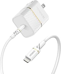 OtterBox Kit Wall Charger USB-C, 20W   OtterBox USB-C to Lightning- CLOUD DUST