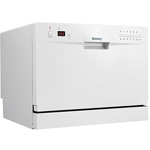 Danby DDW611WLED Countertop Dishwasher-White