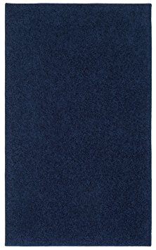 Nance Industries OurSpace Bright Area Rug, 6-Feet by 9-Feet, Midnight Navy Blue