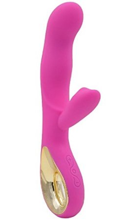 XIKEZAN Rabbit Vibrator Adult Sex Toys Waterproof 10 Speed G Spot Dildo Rechargeable Electric Massager Clitoral Stimulation Sexual Toys for Women   Free Lubricant (Pink)