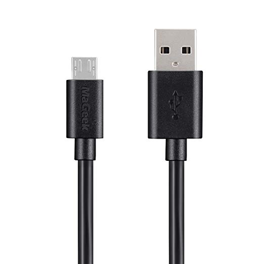 MaGeek® 10ft / 3.0m Premium Extra Long Micro USB to USB Cable High Speed USB 2.0 A Male to Micro B for Samsung, HTC, Sony, Motorola, LG, Google, Nokia and More (Black)