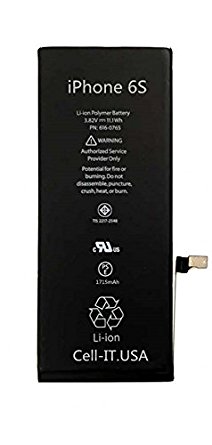 IPhone 6S replacement battery: New zero cycle battery 3.82V 1715mAh A1633, A1634, A1687, A1688, A1699 and A1700 for AT&T,T mobile,Sprint,Verizon all carriers