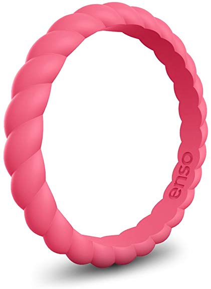 Enso Rings Braided Silicone Rings Premium Fashion Forward Stackable Silicone Ring