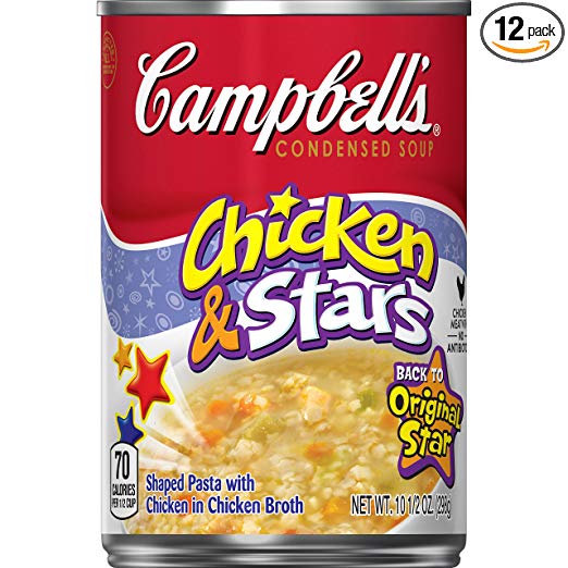 Campbell's Condensed Chicken & Stars Soup, 10.5 Ounce (Pack of 12)