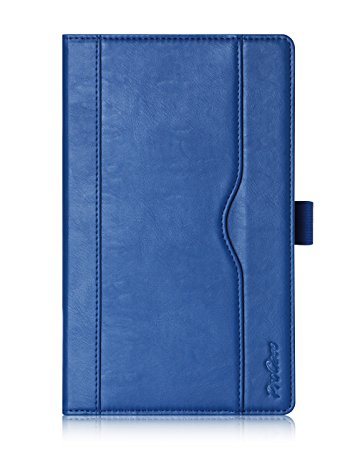 Fire 7 2015 Case - ProCase Leather Stand Folio Case Cover for 2015 Amazon Fire 7 Inch Tablet, (will only fit Fire 7" Display 5th Generation - 2015 release) (Navy)