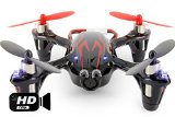 UPGRADED Hubsan X4 H107C with HD 2MP Camera 24Ghz 4CH 6 Axis Gyro RC Quadcopter Mode 2 RTF - RedBlack