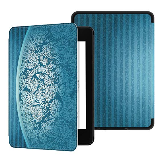 Ayotu Water-Safe Case for Kindle Paperwhite 2018 - PU Leather Smart Cover with Auto Wake/Sleep - Fits Amazon All-New Kindle Paperwhite Leather Cover (10th Generation-2018)，K10 The Mystical Totem