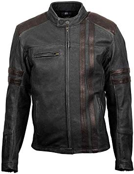 ScorpionExo 1909 Men's Leather Motorcycle Jacket (Brown, X-Large)