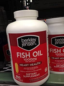 Berkley Jensen fish oil 1000 mg, 300 ct