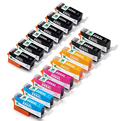 EBBO Replacement for Canon PGI-225XL CLI-226XL Ink Cartridge High Yield 14 Pack Compatible with Canon Pixma MX892 MX882 MX712 MG5320 MG5220 MG6220 MG8220 MG6120 MG6110 MG5210 IX6520 IP4820 MG8120