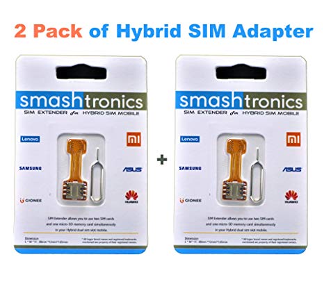 Smashtronics Hybrid Sim Slot Adapter - Pack of 2
