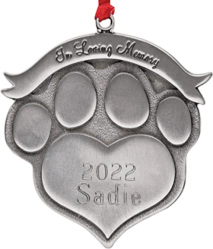 Fox Valley Traders Personalized Pet Memorial Ornament