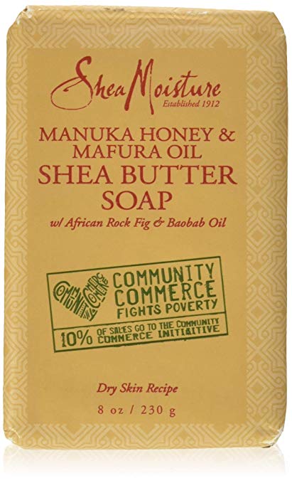 Shea Moisture Manuka Honey & Mafura Oil Shea Butter Soap, 8 Ounce