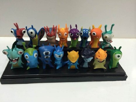 TL Cute New Movie Cartoon Slugterra Action Figures Toys One Set of 16 PVC Dolls for Gifts