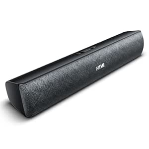 (Refurbished) Mivi Fort Q18 Soundbar with 18W Surround Sound, 2.0 Channel with 2 in-Built Full-Range Speakers, Multiple Input Modes, 6H Playtime, 2000mAh, Made in India soundbar for TV