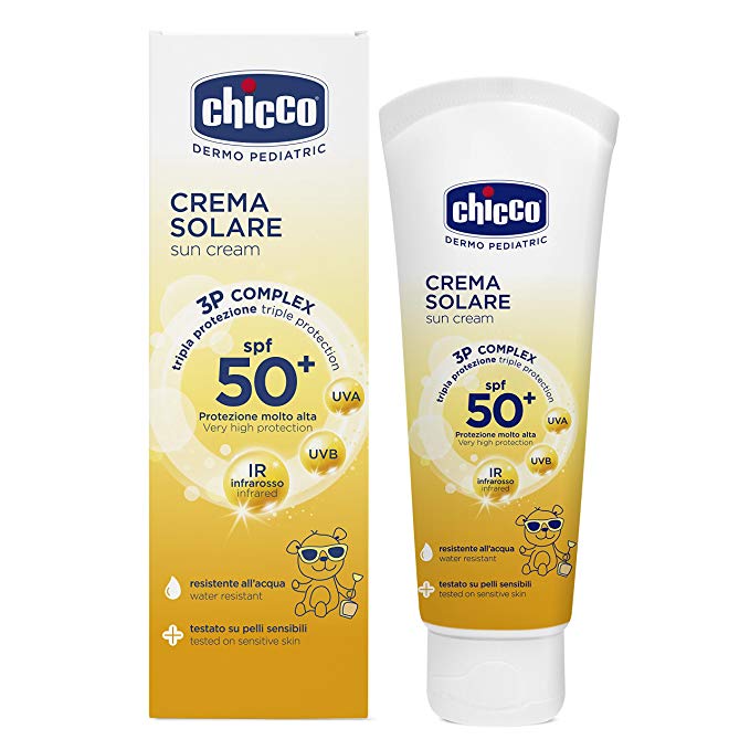 Chicco Sun Cream SPF 50  (Orange, 75ml)