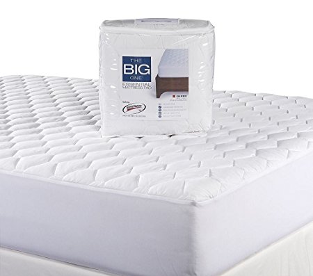 The Big One Thick Cushioned Microfiber College Dorm Mattress Pad Twin Xl [Deep Pockets][back to School ]