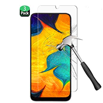 Galaxy A50 Screen Protector, Galaxy A30 Screen Protector, Folice [Anti Scratch][Anti-Fingerprint][Bubble Free][No-Bubble] Tempered Glass Screen Protector for Samsung Galaxy A30 /A50 2019 (3 Pack)