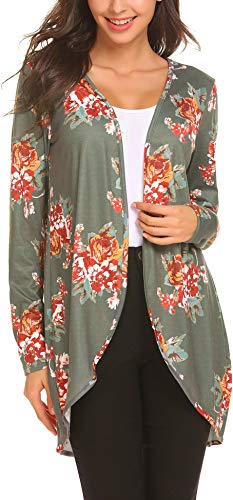 Venena Womens Kimono Cardigans Floral Blouse Boho Kimono Cardigans Casual Coverup Tops