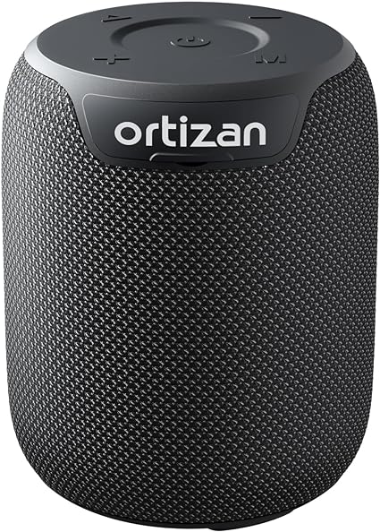 Ortizan Bluetooth Speaker Mini, Portable Speaker, Mini Speaker, Super-Portable Bluetooth Speaker with 15W, IPX7 Waterproof Speaker, for Reading, Meditation, Pool, Sports, Camping