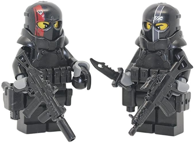 Army of Two Military Contractors - Modern Brick Warfare Custom Minifigures