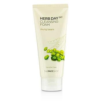 The Face Shop Herb Day Cleansing Cleansing Foam (Mung Beans) 170ml /Made in Korea