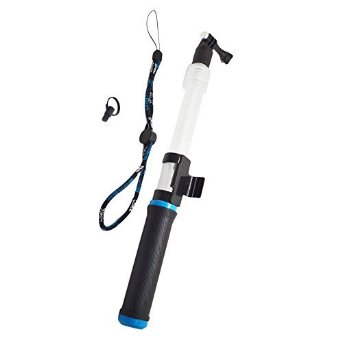 SENHAI Transparent ABS Material Float Floating Extension Extendable Selfie Pole Monopod With Remote Mount Clip for Gopro Digital Camera Hero 1  2  3  3  4 -Blue