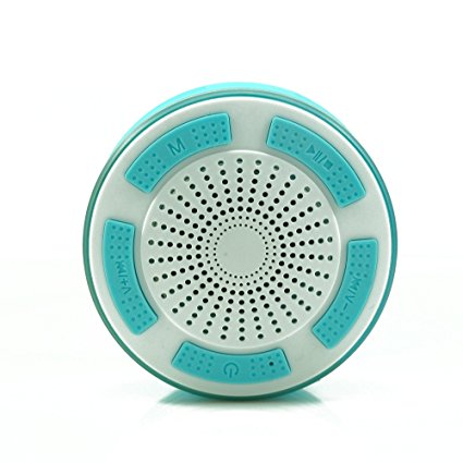KONG KIM IPX7 100% Waterproof & Dust-proof Floating Bluetooth Shower Speaker Compatible with all Bluetooth devices including iPhone 6, 6s, and Samsung devices Color