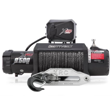 Smittybilt 98495 XRC Synthetic Rope Winch - 9500 lb. Load Capacity