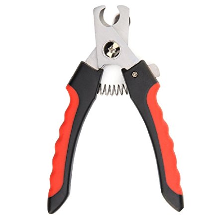 Skyblue-uk Stainless Steel Pet Dog Cat Nail Toe Claw Clippers Scissors Shear Trimmer Cutter (# Black Orange)