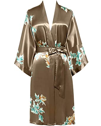 BABEYOND Short Print Kimono Robe Blouse Kimono Cover Up Loose Cardigan Top Outwear