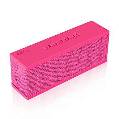 AELEC SoundTorch Next Generation Bluetooth 4.0 Portable Wireless speakers, Output Power with Enhanced Bass, build in Micro for handfree phone,and Waterresistant for Indoors&Outdoors(Rose Red)