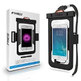 FRiEQ Universal Waterproof Case Bag with External Earphone Accessory Jack - Waterproof Armband Perfect for Boating  Kayaking  Rafting  Swimming - Waterproof bag  Waterproof Life Pouch  Dry Bag for Apple iPhone 6 6 Plus 5S 5C 5 Galaxy S6 S4 S3 HTC One X Galaxy Note 3 Note 2 LG G2 - Protects your Cell Phone or MP3 Player from Water Sand Dust and Dirt - IPX8 Certified to 100 Feet