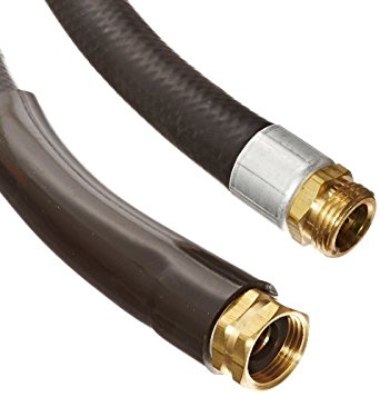 Apache 98108802 Rubber Heavy Duty Contractors Industrial Water/Garden Hose, 150 psi Maximum Pressure, 25' Length, 3/4" ID