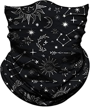 Obacle Seamless Bandana Rave Face Mask Women Men for Dust Wind Sun Protection