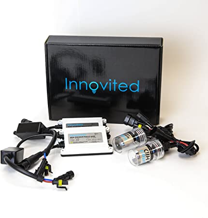 Innovited 55W AC Xenon HID Lights"All Bulb Sizes and Colors" with Digital Slim Ballast - 9005-5000K - Prue White - 2 Year Warranty