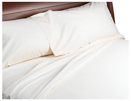 The Grand 1000-Thread-Count 100% Cotton California King Sheet Set, Ivory