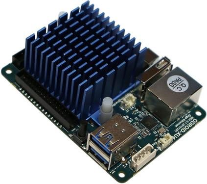 ODROID XU4Q with Passive Heathsink and Power Supply