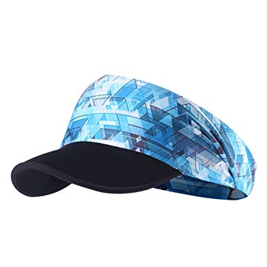 Sun Visors for Women - Yoga Headband Outdoor Peaked Golf Cap Headwear Visor Hat Race Gear UV Protection