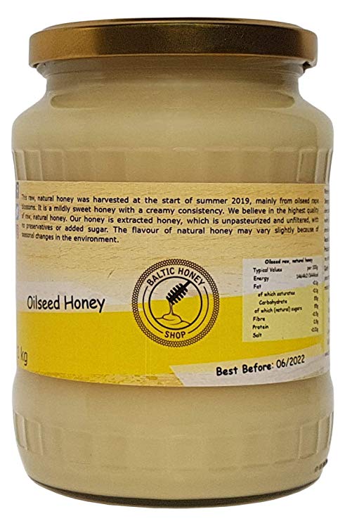 Pure Raw Honey 1 kg (Oilseed)